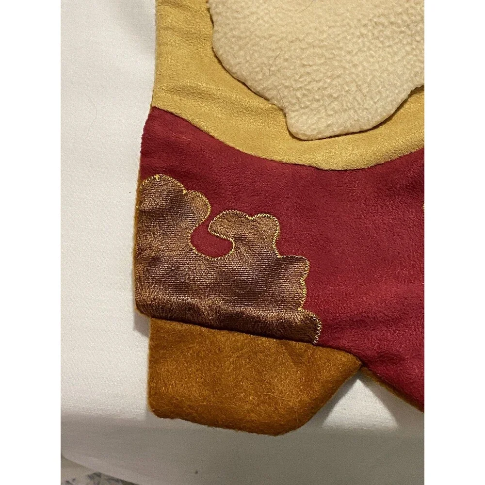 Stocking Christmas Cowboy Boot Christmas red boot With Santa Western Style Decor